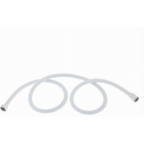 Trade Shop - FLEXIBLER SCHLAUCH SCHLAUCH DUSCHE HANDBRAUSE BADEWANNE 1,5M UNIVERSAL 87137 WEISS - (1/2)