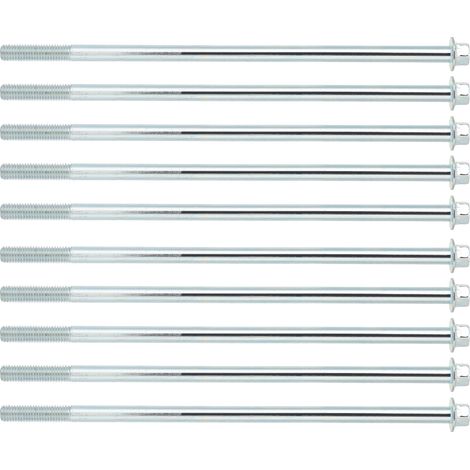 10 Pièces Boulons à Bride Hexagonaux M8x210 pour Support Moteur Essence Accessoires de Fixation (1/5)