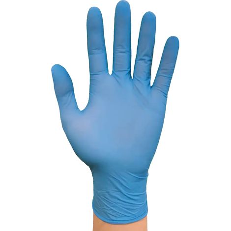 SIR SAFETY SYSTEM SKINNY Gants de protection jetables en nitrile bleu ciel Taille XL-10