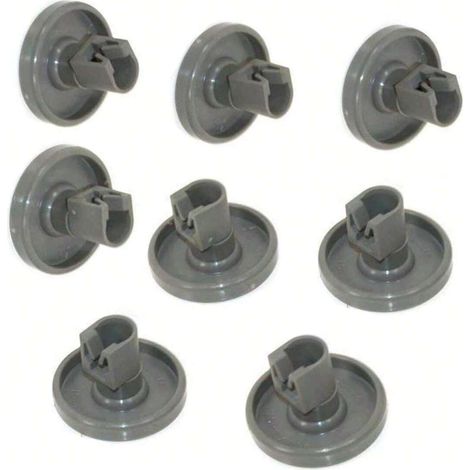 Ruedas para cesta inferior de lavavajillas: compatibles con Privileg, Faure, AEG, Electrolux y Zanussi. Juego completo de 8 ruedas. (1/5)