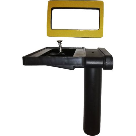 Keenberk Überlauf 90° für Spülen mit Überlauf in Ablagefläche neben dem Becken - rechteckig flach - 50 mm x 80 mm