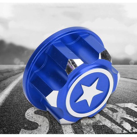 4 Écrous de Roue Hexagonaux 17mm en Alliage d'Aluminium Bleu pour Modèles RC Traxxas X-MAXX et Summit