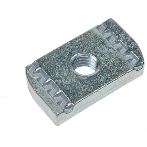 Écrou M6, Galvanisé, pour rail de 6 x 19mm