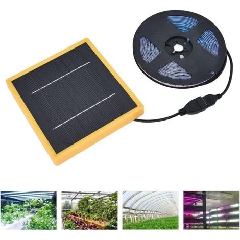 Bande Lumineuse de Culture de Plantes Solaire Lampe de Croissance LED 5W avec Dissipation de Chaleur YYV (1/4)