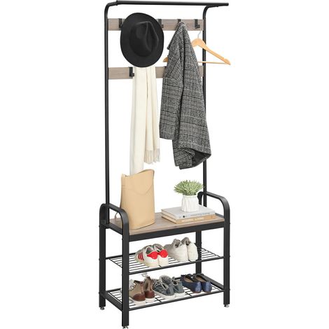 Estante para zapatos y percheros tipo loft (1/5)