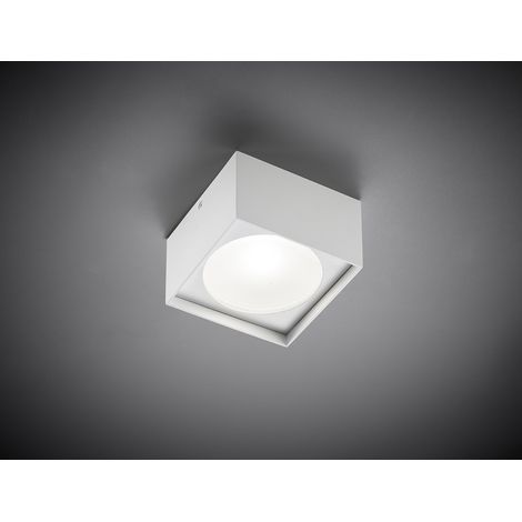 Vivida - CUBE SQUARE plafoniera led a cubo bianca 18W