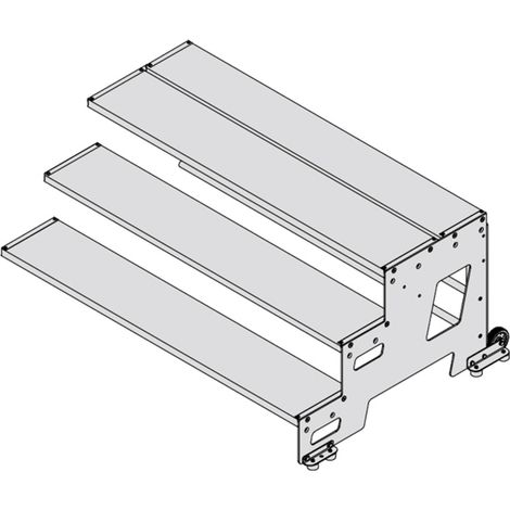 Hymer Industrietritt, Erweiterungsmodul, Stufenbreite 600 mm, 3 Stufen (1/5)