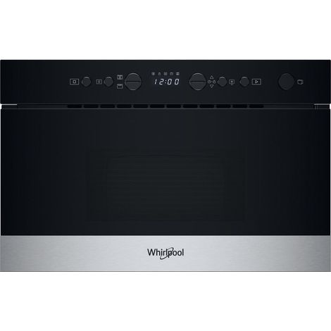 Whirlpool WMN574BX. Posizionamento dell'apparecchio: Da incasso, Tipo di prodotto: Microonde con grill, Capacità interna: 22 L, Potenza Microonde: 750 W, Display incorporato, Tipo di display: LED, ...