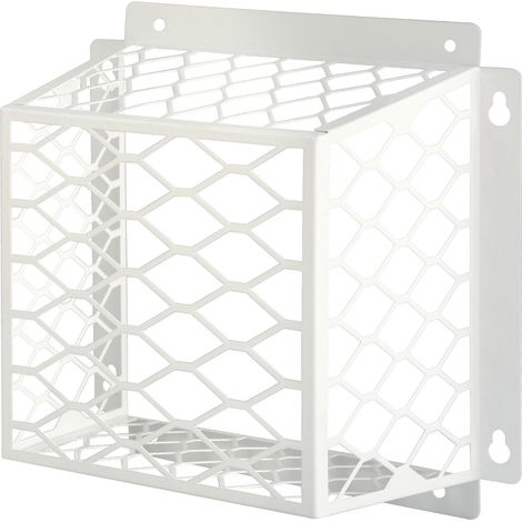 Vogelschutz für Trockner-Entlüftungsgitter, passend für die meisten 7,6 bis 10,2 cm großen Badezimmer-Entlüftungsgitter, 17,8 cm L x 17,8 cm B x 12,7 cm H, weiß