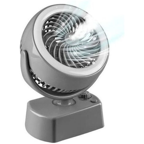 Ventilateur Bureau Sans Fil, Ventilateur Brumisateur Portable, Ventilateur De Table Rechargeable, Ventilateur De Bureau Silencieux Usb, Mini Ventilateur Humidificateur Veilleuse A Pile Voyage (gris) (1/5)