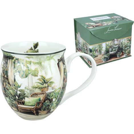 Mug en forme de tonneau - L. Lozano, Jardin d'hiver (carmani) (1/4)