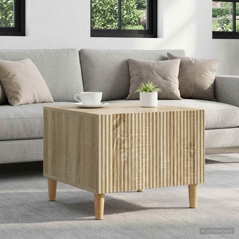 vidaXL Coffee Table Sonoma Oak 49 x 50 x 40 cm Engineered Wood (1/5)