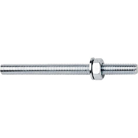 Tige de scellement RESI AST D. 12 mm longueur 200 mm avec écrou et rondelle acie (Par 10)