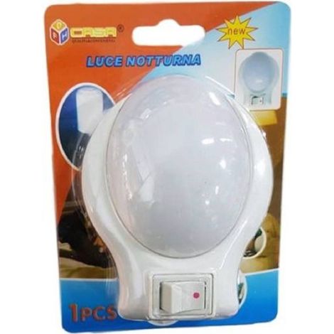 TrAdE Shop Traesio - Luce Notturna Led Night Lighting Interruttore Notte Giorno Casa Ufficio -