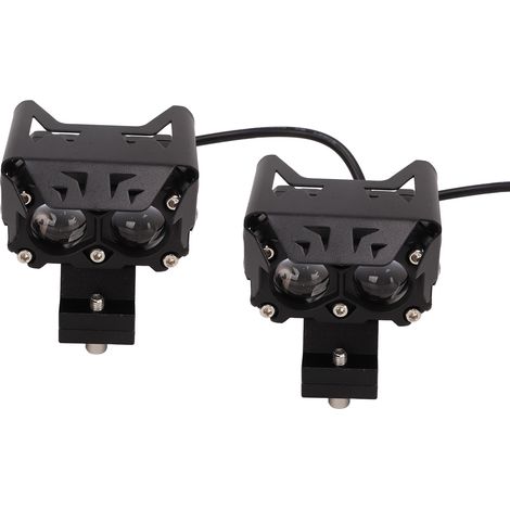 Projecteur LED double lentille bicolore 12-20 V universel pour motos, voitures, SUV et quads (1/5)