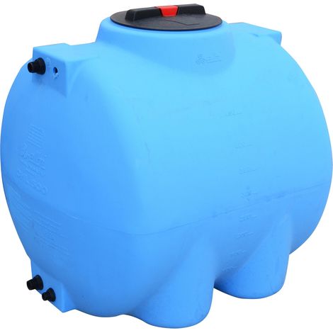 Tanque de polietileno sobre suelo azul horizontal (1/3)
