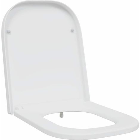 Siège de Toilette à Libération Rapide Blanc 44.5 x 35 x 3.6 cm CFW44911 (1/5)