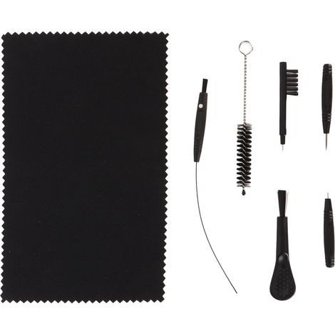 Kit de nettoyage 7 pièces pour amplificateur sonore, outils polyvalents efficaces avec boîte de rangement, portables et multi-usages. (1/5)