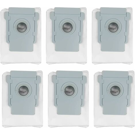 6 Pièces Sacs à Poussière Pour Aspirateur iRobot Roomba i3 i3+ i4+ i7 i7+ J7+ S9 S9+ Clean Base Sac à Poussière de Rechange pour élimination Automatique de la Saleté - Station d'aspiration automatique (1/4)