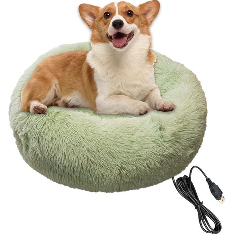 Tapis Chauffant pour Animaux Donut Rond Apaisant pour Chien (1/5)
