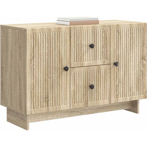 Maison La Vie - Buffet Salon Moderne - Meuble de rangement - Chêne Sonoma 89 x 34,5 x 60 cm Bois d'ingénierie bu4203