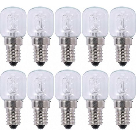 Lampe halogène E14 25W 500°C pour four, quartz résistant haute température, ampoule cuisson 10 pièces, remplacement barbecue. (1/5)