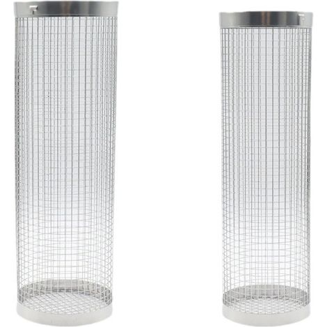 Lot de 2 paniers à griller rotatifs en acier inoxydable pour barbecue, accessoires de cuisine extérieure (1/3)