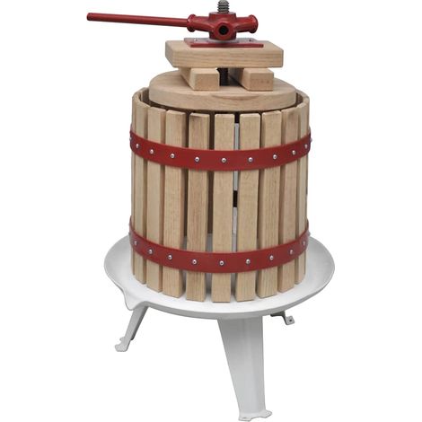 vidaXL Conjunto de prensa y trituradora de frutas y vinos 2 piezas (1/2)