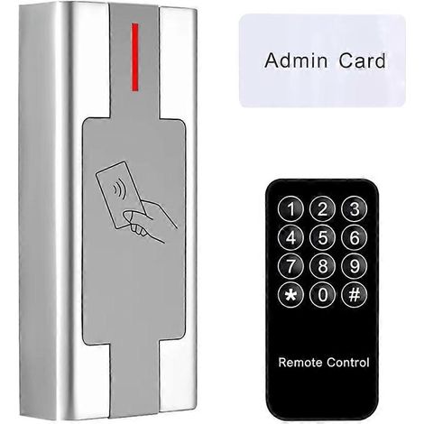 Clavier métallique étanche, lecteur/contrôleur RFID 3000 utilisateurs de Wiegand, adapté aux systèmes de contrôle d'accès extérieurs. (1/5)
