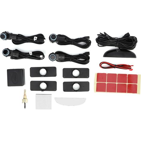 Kit Radar de Stationnement Intelligent 4 Capteurs avec Affichage LED et Alerte Sonore pour Voiture, Système d'Aide au Recul (1/5)