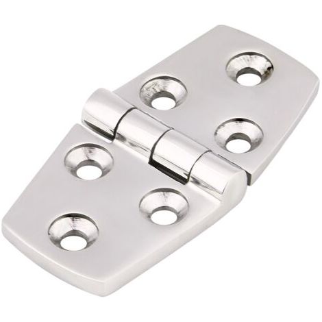Charnière de porte affleurante en acier inoxydable pour porte de cabine de bateau marin 76 x 38 mm (1/5)