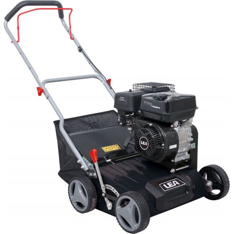 Escarificador/aireador de gasolina 2 en 1 de 212 cc, ancho de trabajo 400 mm, profundidad de 5 mm a −15 mm, 18 cuchillas – Dunsch