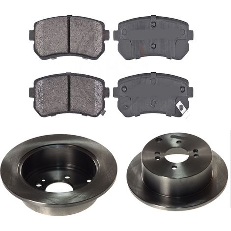 KIT FRENI POSTERIORI compatibile con HYUNDAI i20 (PB,PBT) - DISCHI + PASTIGLIE OEM: FDB4235 / 17693 /SOSTITUZIONE DIRETTA/BASSA POLVERE/SILENZIOSO