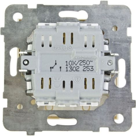 Interruptor de escalera AS con iluminaci贸n color crudo 艁P-3GS/m/27