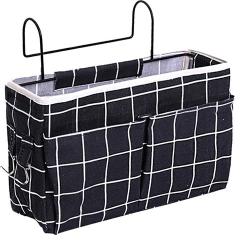 Organisateur de Chevet étanche Sac de Rangement Suspendu Pratique avec 3 Poches Organisateur de Lit Large Poche de Rangement pour Lit Poche pour Lit Superposé Chevet Suspendu Panier de Rangement-Fei Y (1/5)