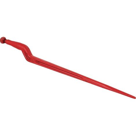 Dente caricatore disassato: 60 mm sezione a doppia T 36x810 mm a punta e dado M22x1,5 mm rosso gopart GOPART 519381022