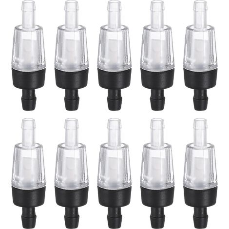 10Pack Clapet AntiRetour pour Aquarium, Valve Unidirectionnelle De Tuyau d'air Accessoires De Pompe A Air pour Tuyau d'air 3/16" [Noir]