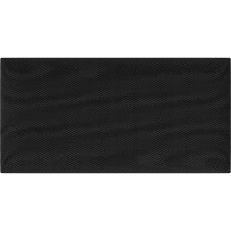 Gepolstertes Kopfteilpaneel Duo PP Gridia Stahl Graphit 60x30 cm 1 Stück.