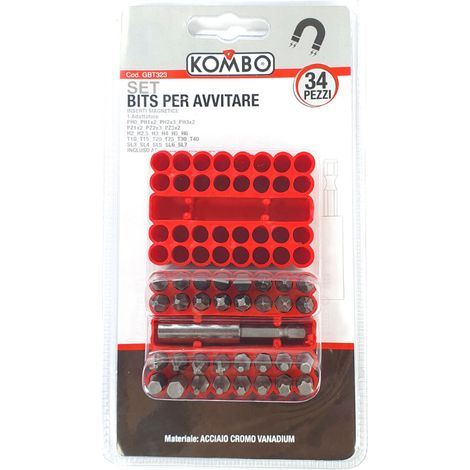 KOMBO - SET 33 BITS- 32 bit 25mm+1 Adattatore 60mm (1/2)