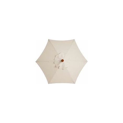 Parasol de jardin avec 6 baleines robustes, parasol de plage, abri de jardin, pour balcon, terrasse, terrasse, piscine (diamètre 2,5 m) - Blanc - RWAccessoire pour parasol (1/3)