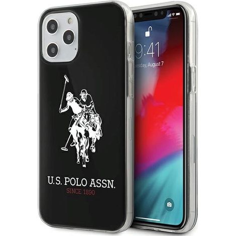 US Polo USHCP12LTPUHRBK iPhone 12 Pro Max 6.7 nero/nero Logo grande lucido (1/5)