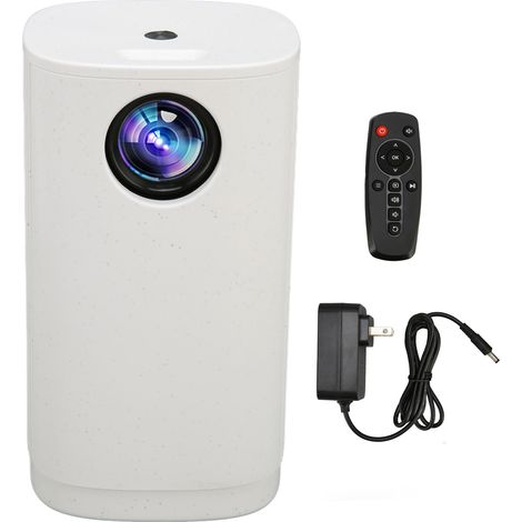 Support projecteur mini LED 1080P, haut-parleur puissant, projecteur portable compact pour Android, iOS, PC, 100‑240V, prise US (1/5)