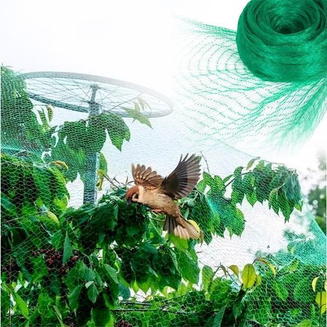 Filet de protection réutilisable pour plantes et fruits de jardin pour oiseaux, cerfs, écureuils, plantes, arbres fruitiers – Filet de protection réutilisable – 2 x 5 m (1/5)