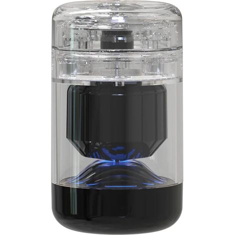 (Tube droit, noir) Mini rasoir électrique magnétique, rechargeable par USB, tête magnétique détachable, indispensable en voyage. (1/5)