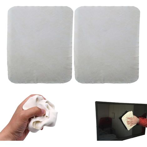 Peau de Chamois pour Voitures, 2pcs Super Absorbent Kitchen Mirror Chamois Cloth, Fast Drying Auto Cleaning Cloth, for Mirror Window Windscreen Glass Kitchen(Size:25 x 25cm) (1/5)