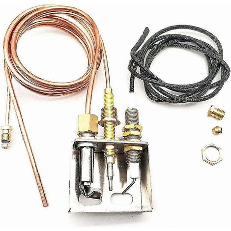 Sonde thermocouple à filetage M8, compatible avec les pièces de rechange pour chauffe-gaz et brûleurs à gaz. (1/5)