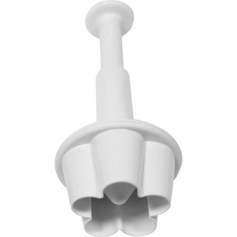 Emporte Pièce à Poussoir, Plastique, Blanc, 1.3 x 1.3 x 4.5 cm (1/5)