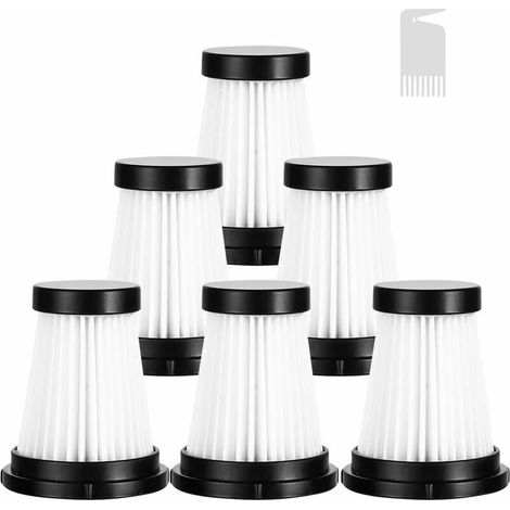 Filtres HEPA de rechange et 1 brosse de nettoyage pour aspirateurs sans fil Moosoo K12, K12 Pro et K13 / accessoires pour aspirateur à main Genius Invictus One 1.0 X7/2.0 (1/5)