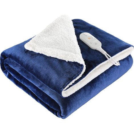 TLGREEN Couverture Chauffante, 180 x 130 cm Plaid Chauffant Electrique Flanelle avec arrêt Automatique, 3 Niveaux de Chauffage, Minuterie de 3H, Protection Contre la Surchauffe, Lavable en Machine (1/5)