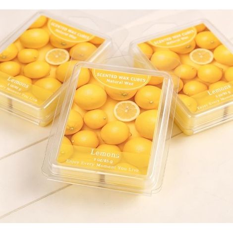 Bougies parfumées au citron, blocs de cire parfumée, cire de soja, blocs de parfum d'ambiance, parfums d'intérieur, sprays d'ambiance (1/5)